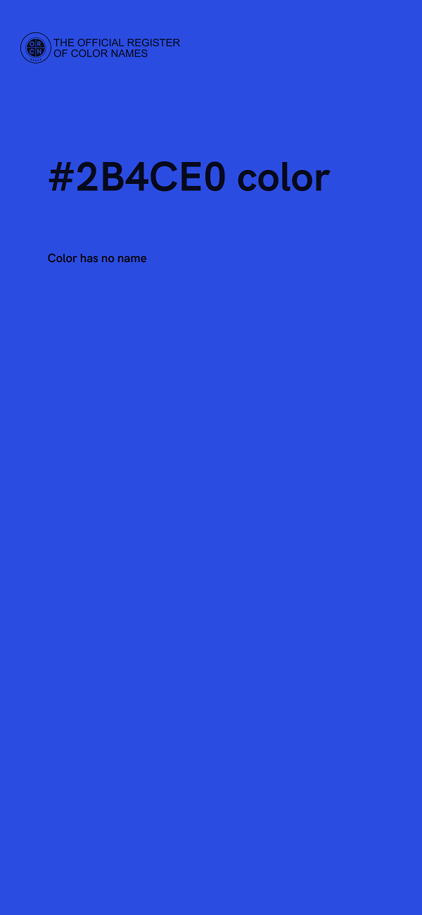 #2B4CE0 color image