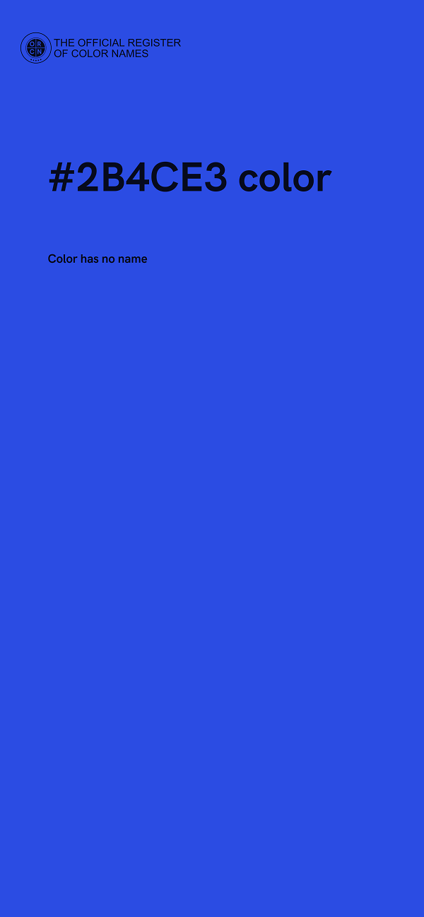 #2B4CE3 color image