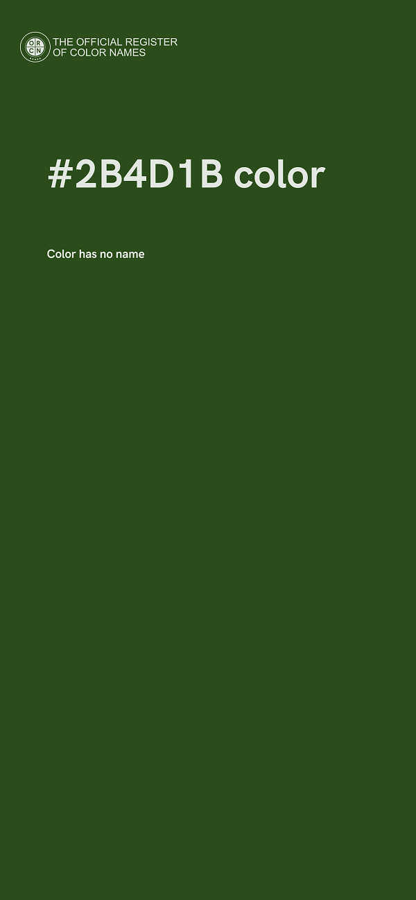 #2B4D1B color image