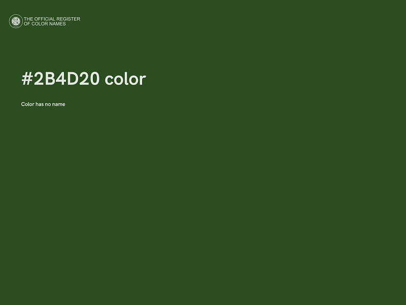 #2B4D20 color image