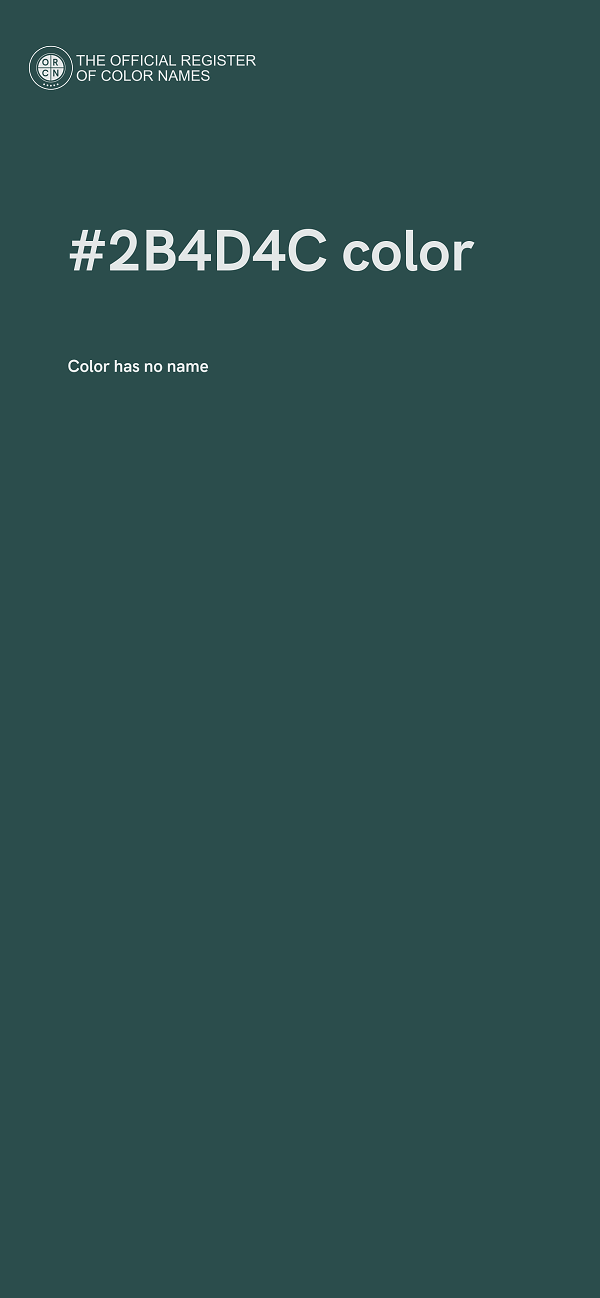 #2B4D4C color image