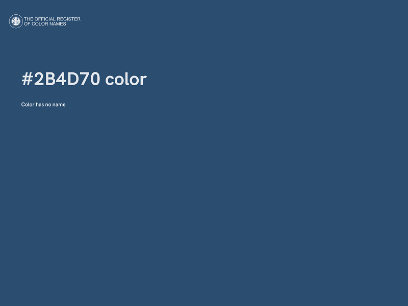 #2B4D70 color image