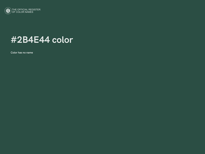 #2B4E44 color image
