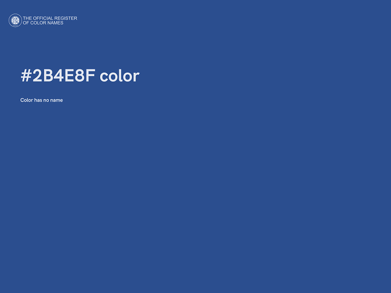 #2B4E8F color image