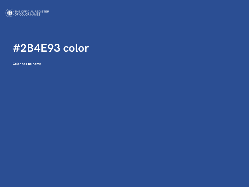 #2B4E93 color image