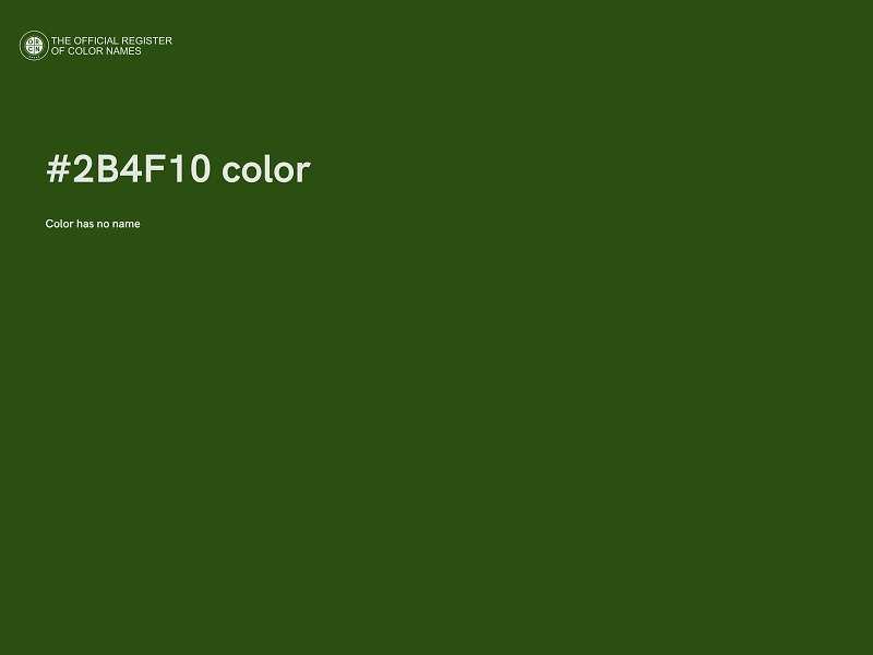 #2B4F10 color image