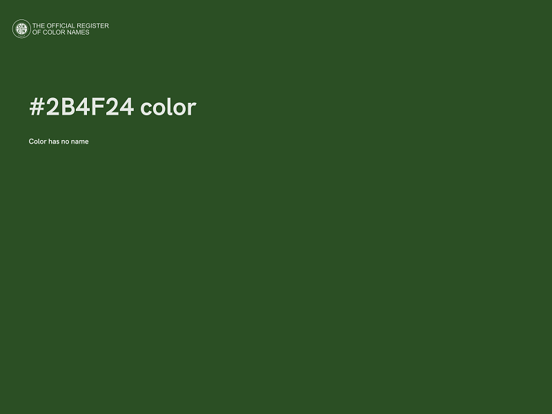 #2B4F24 color image