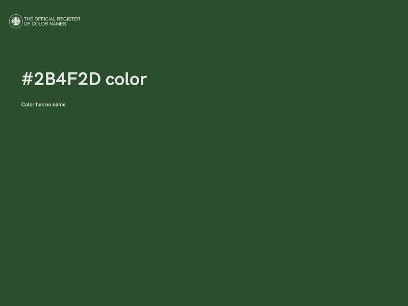 #2B4F2D color image