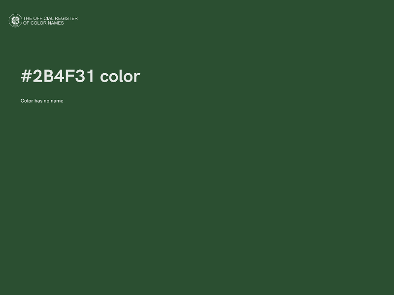 #2B4F31 color image