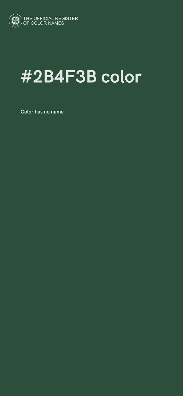 #2B4F3B color image