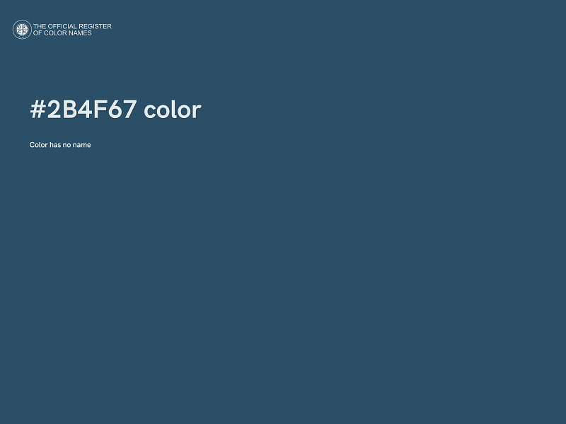 #2B4F67 color image