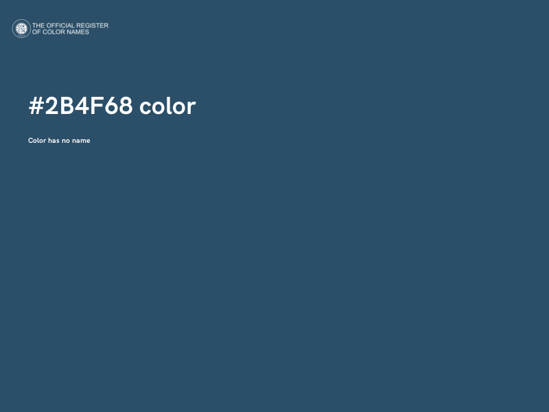 #2B4F68 color image