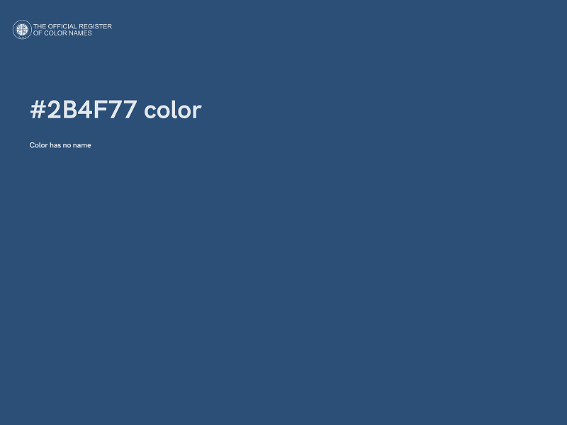 #2B4F77 color image