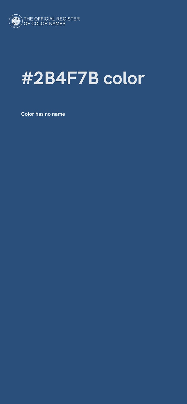 #2B4F7B color image