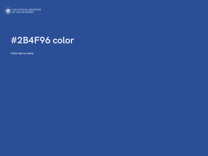 #2B4F96 color image