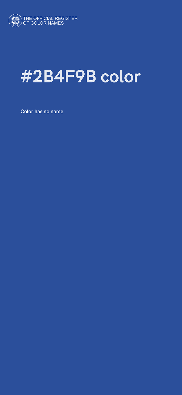 #2B4F9B color image