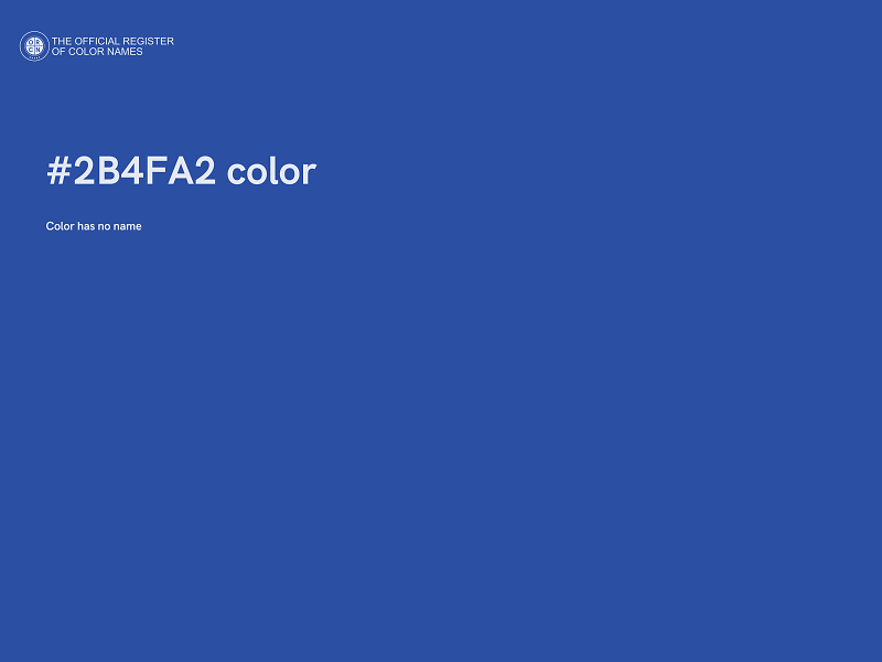 #2B4FA2 color image