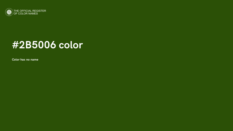 #2B5006 color image