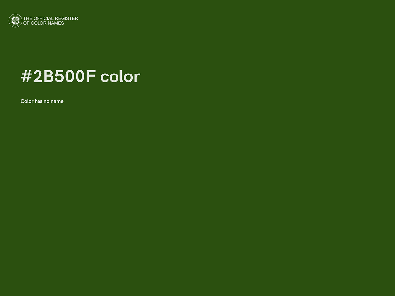 #2B500F color image