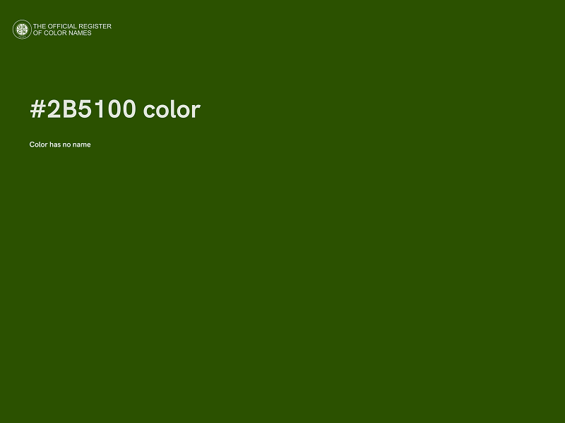 #2B5100 color image
