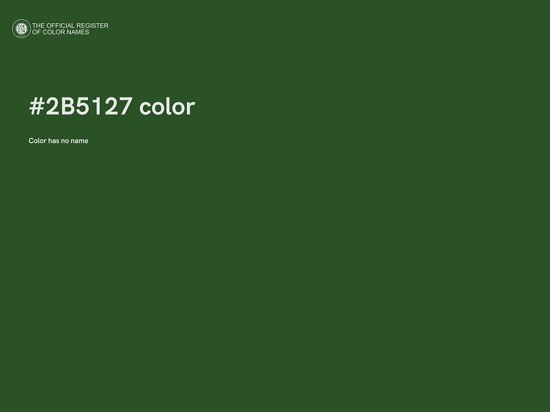 #2B5127 color image