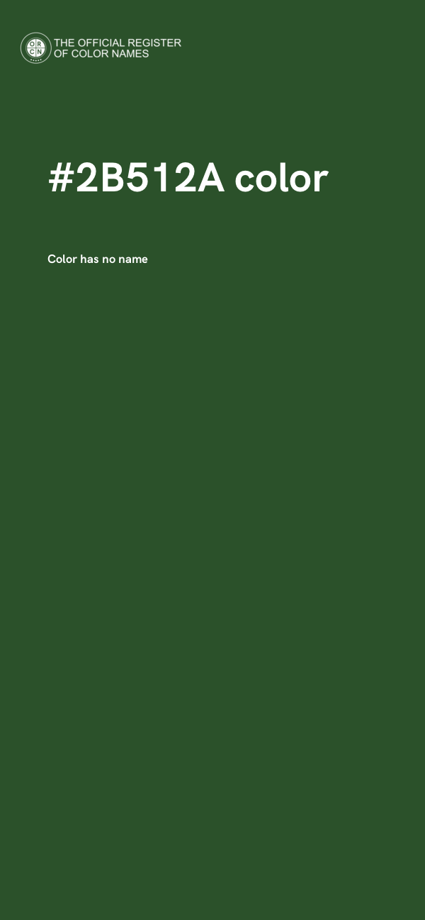 #2B512A color image