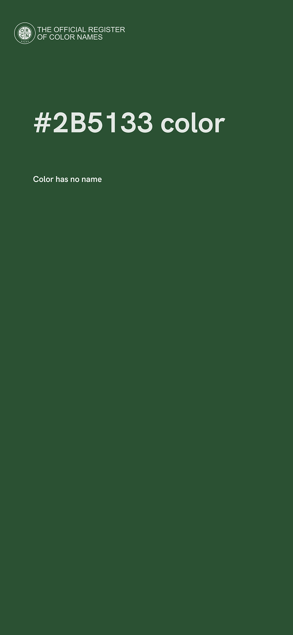 #2B5133 color image