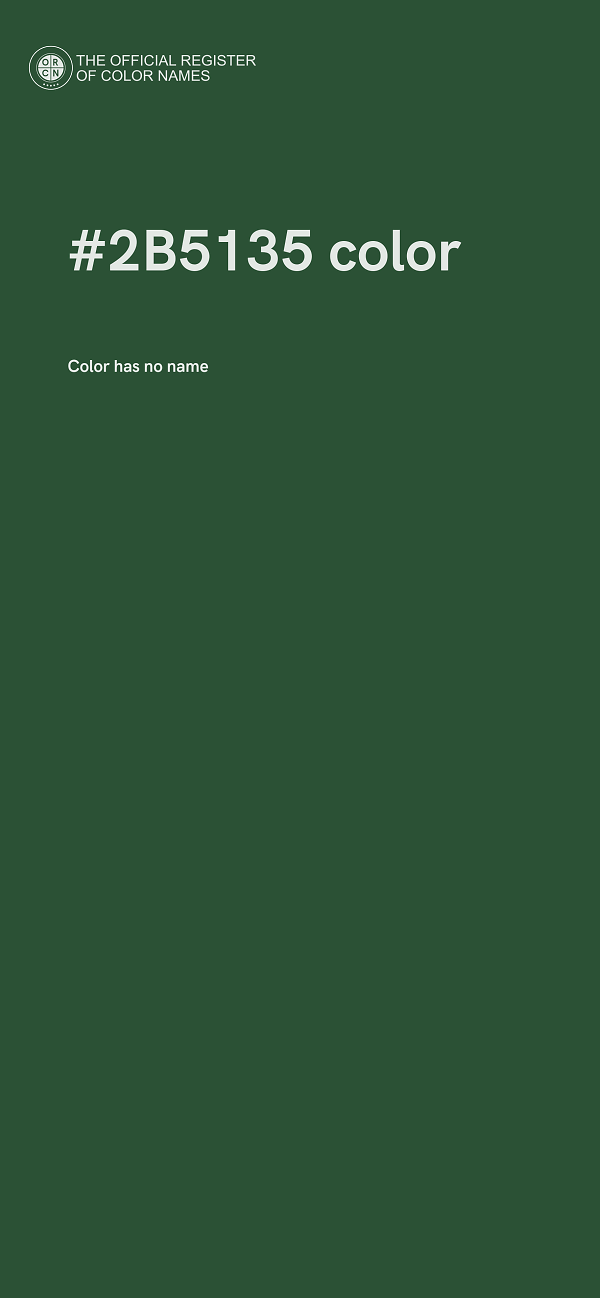#2B5135 color image