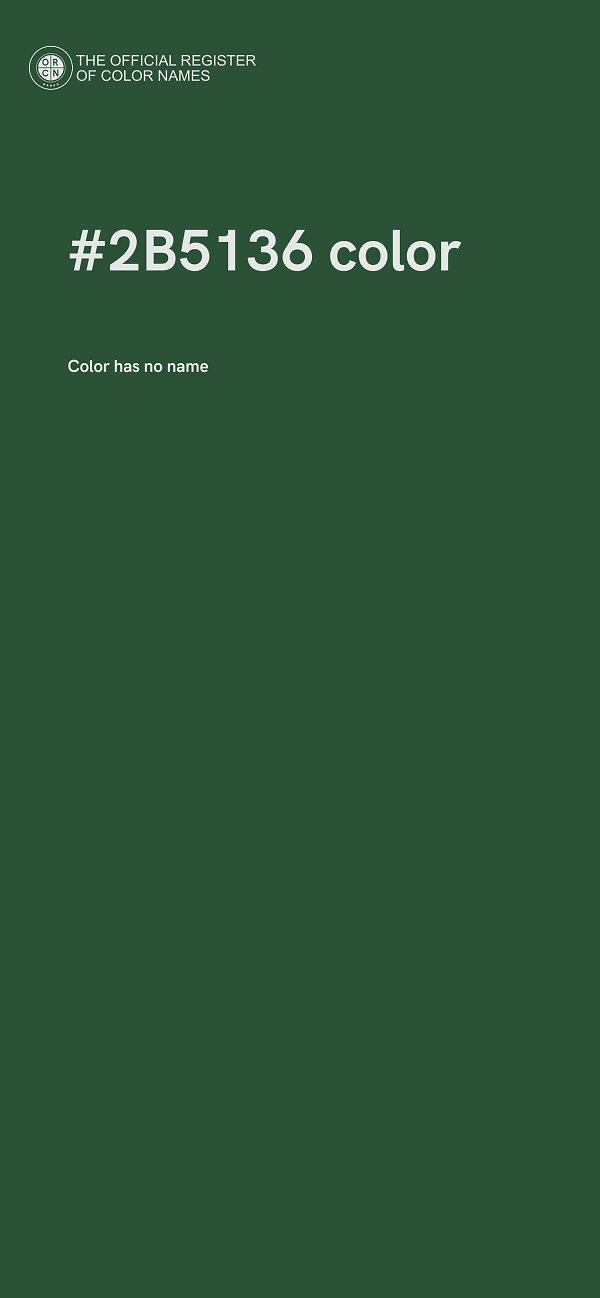 #2B5136 color image