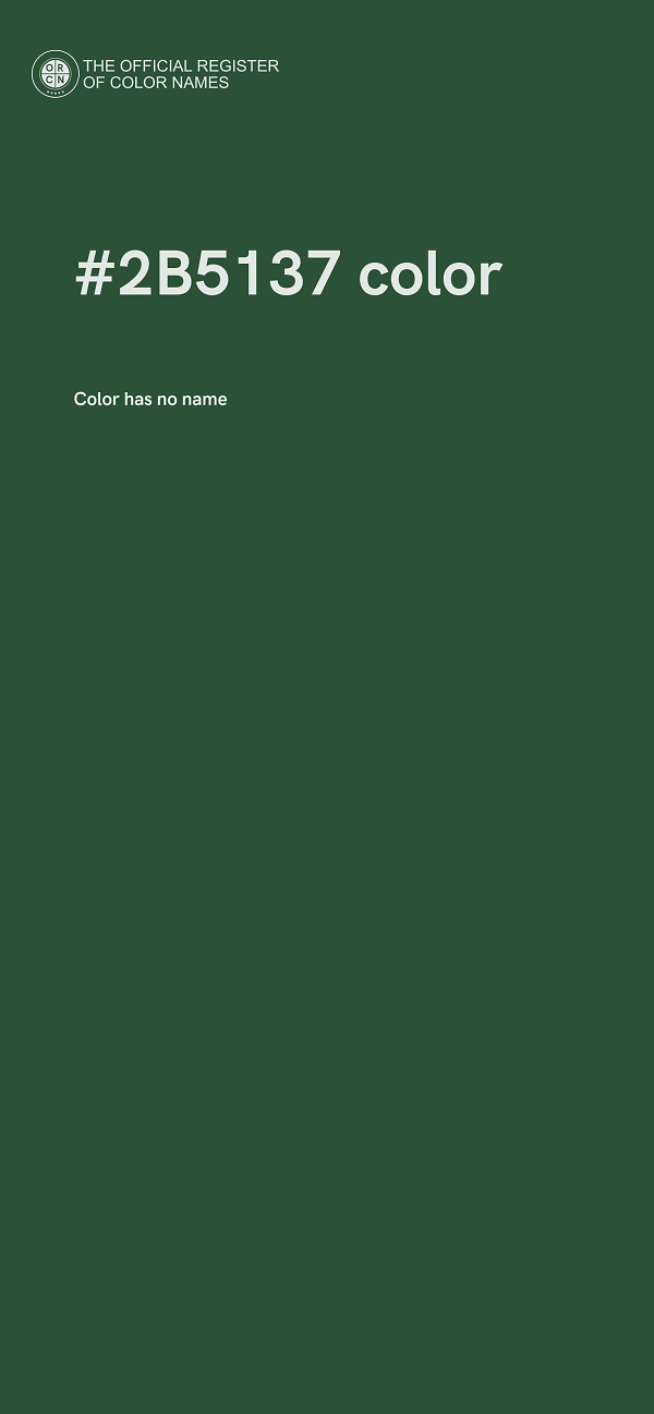 #2B5137 color image