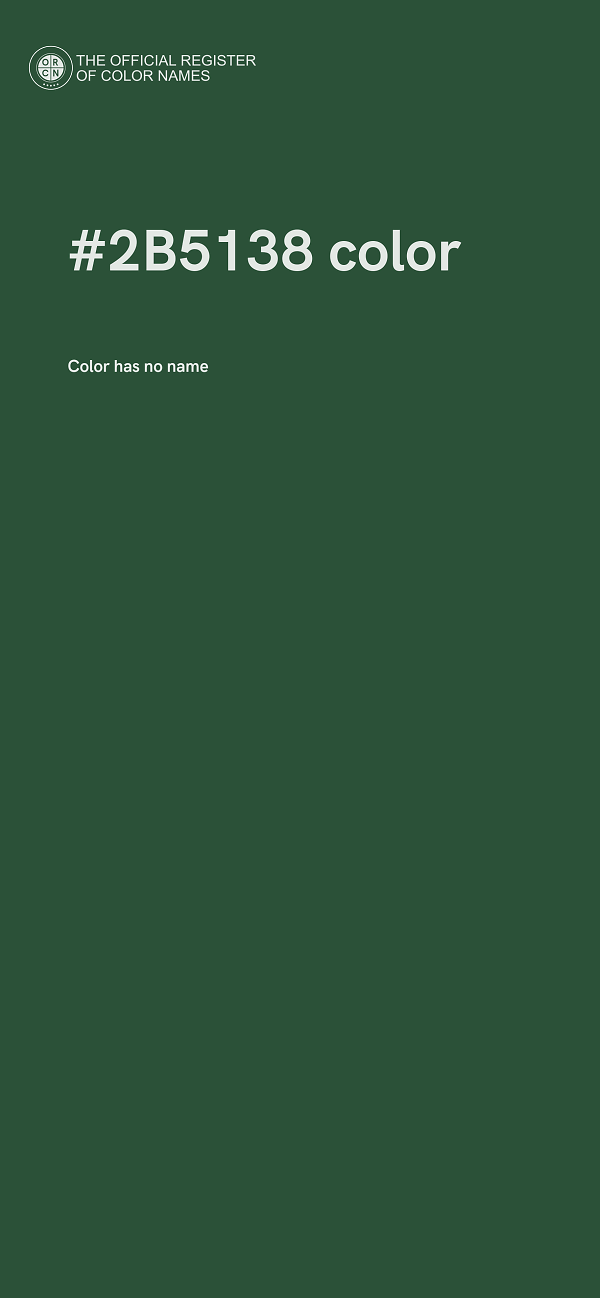 #2B5138 color image