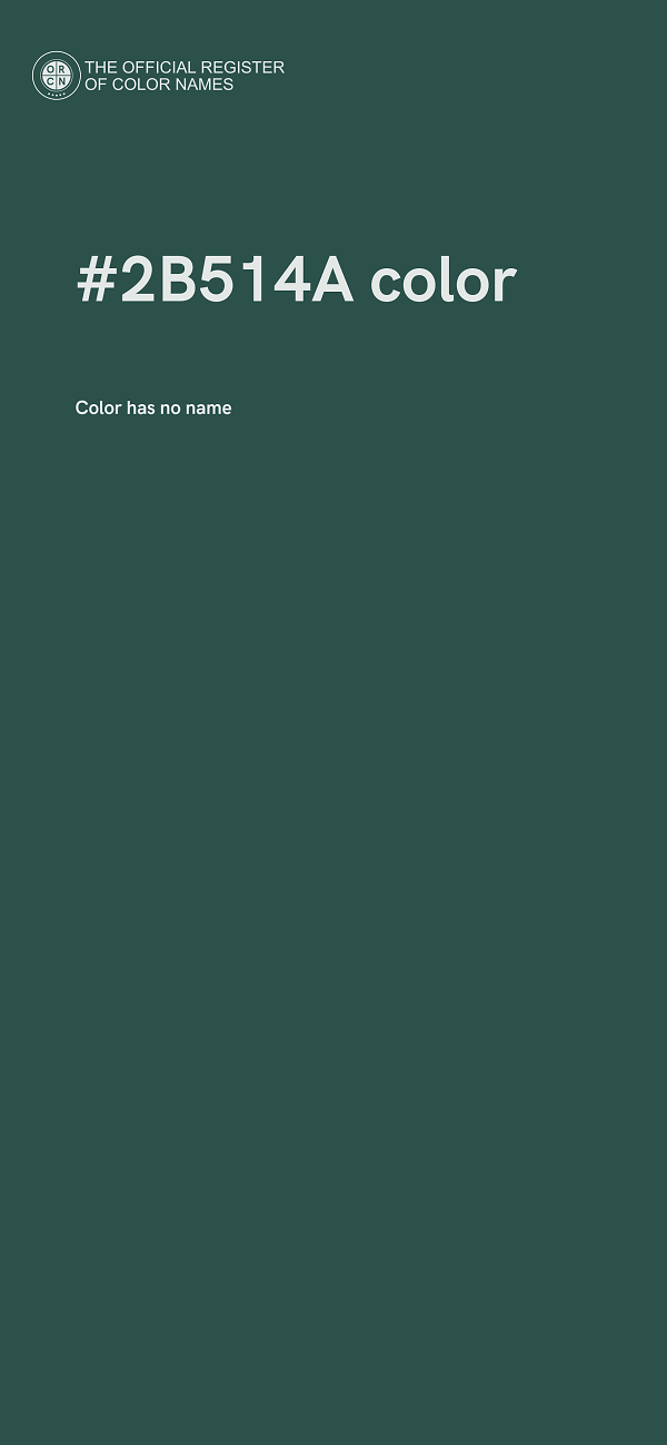 #2B514A color image