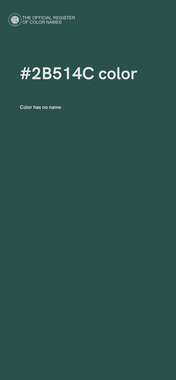 #2B514C color image