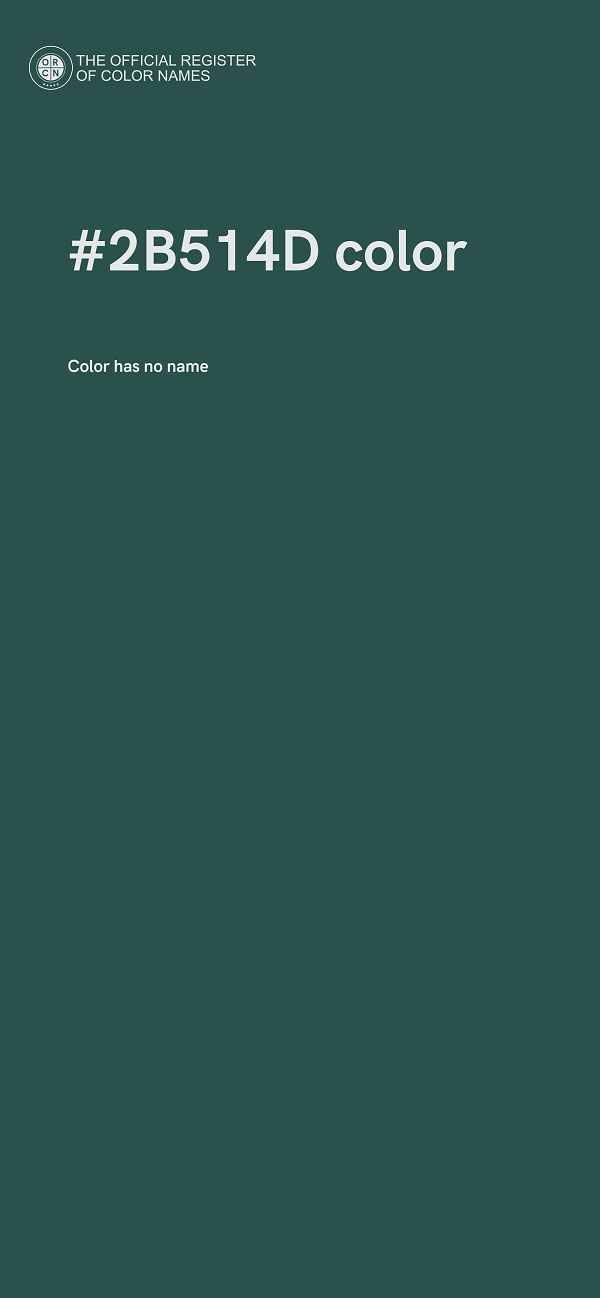#2B514D color image