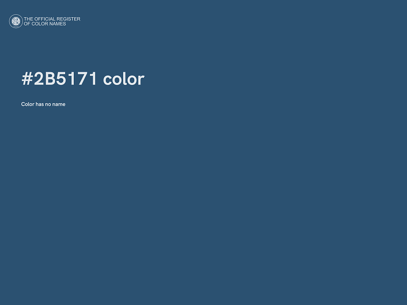 #2B5171 color image