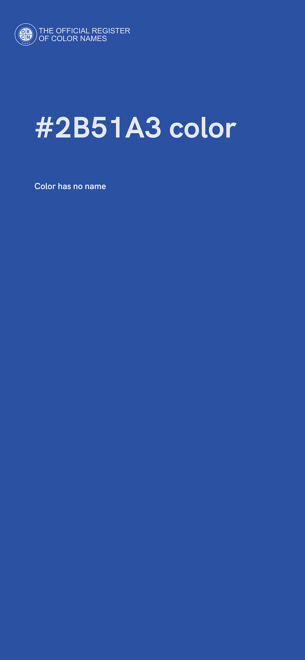 #2B51A3 color image