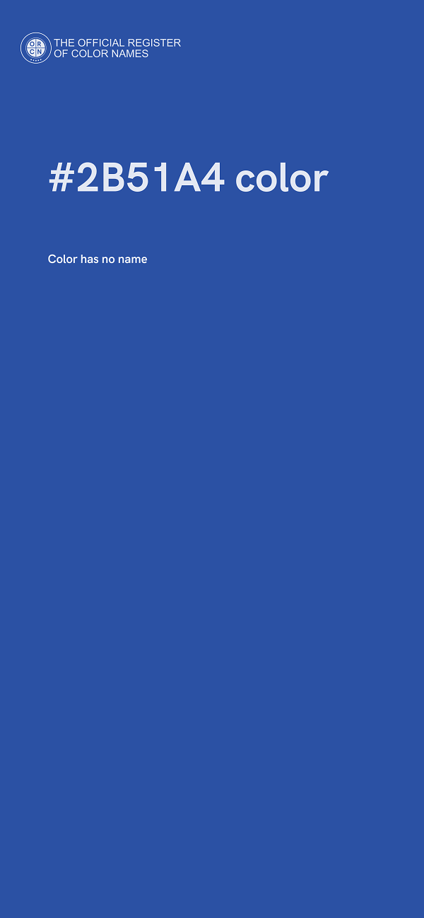 #2B51A4 color image