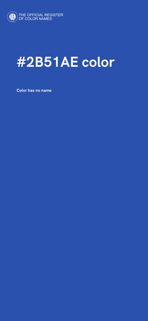 #2B51AE color image