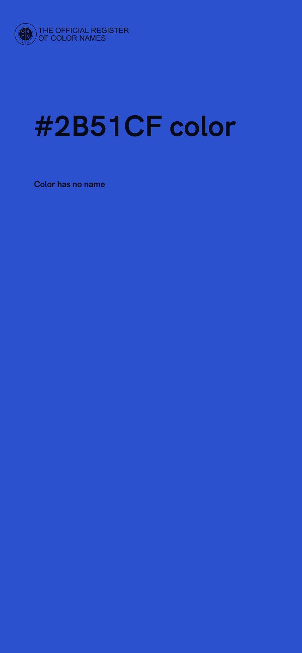 #2B51CF color image