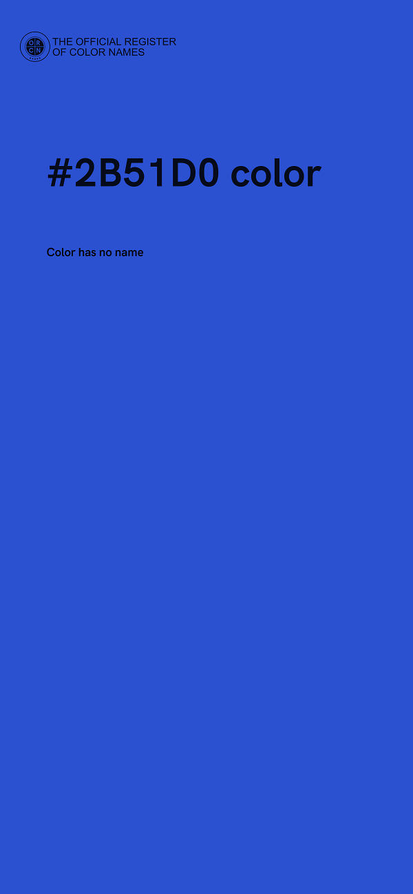 #2B51D0 color image