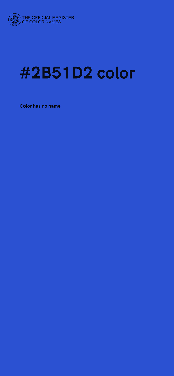 #2B51D2 color image