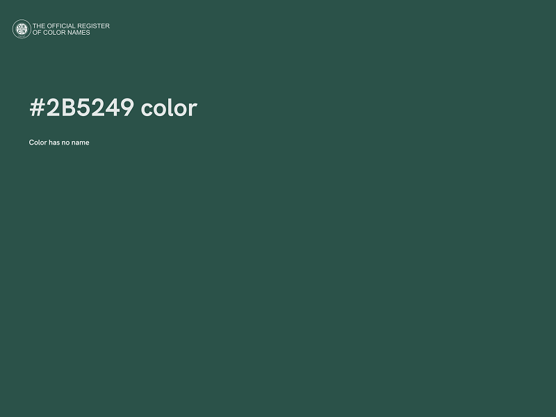 #2B5249 color image