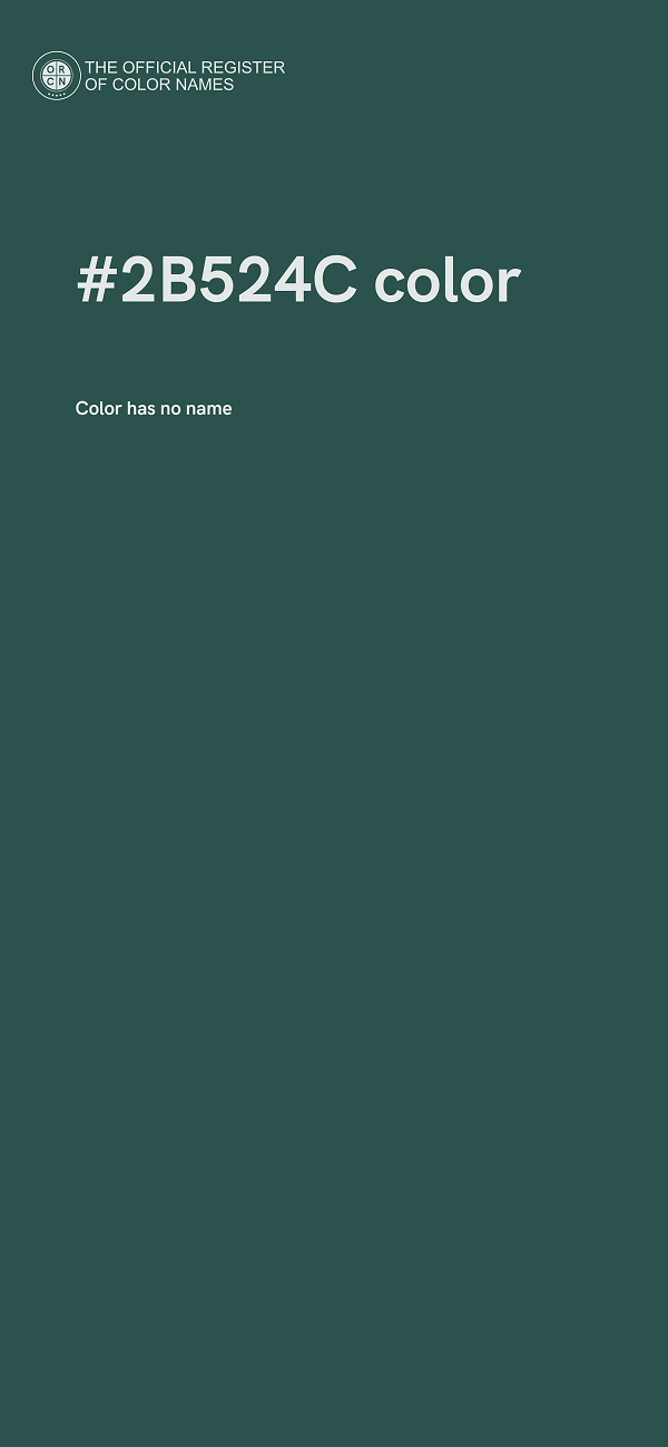 #2B524C color image