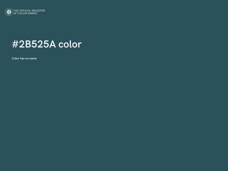 #2B525A color image