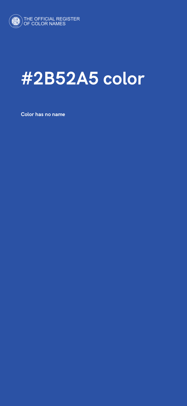 #2B52A5 color image