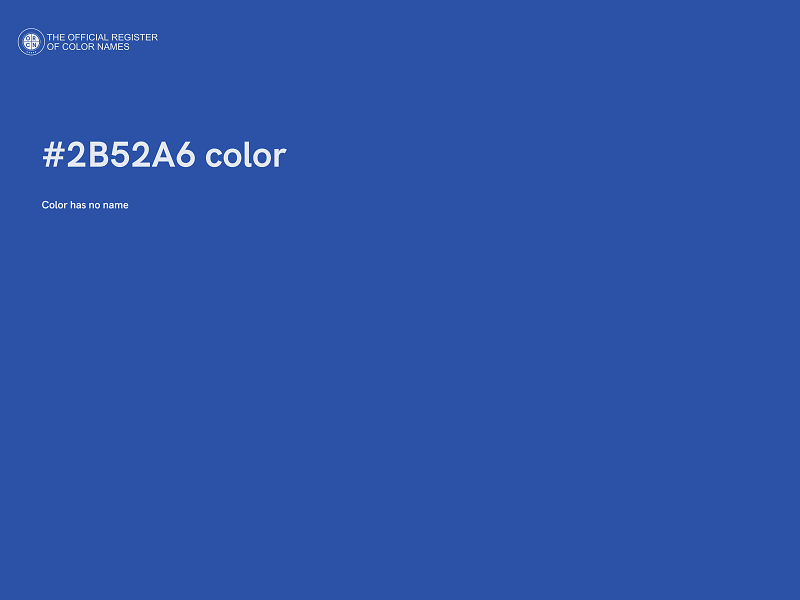 #2B52A6 color image