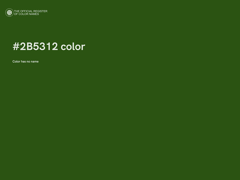 #2B5312 color image