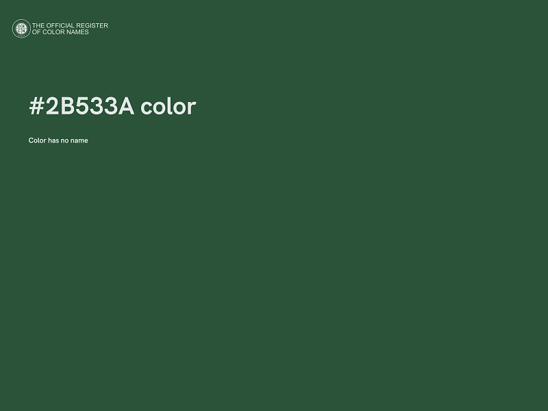 #2B533A color image