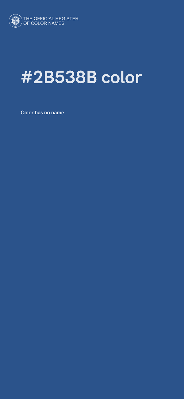 #2B538B color image