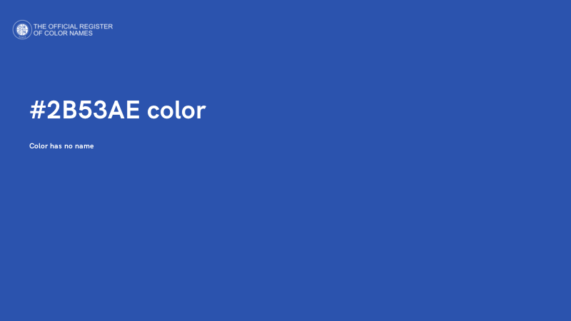 #2B53AE color image